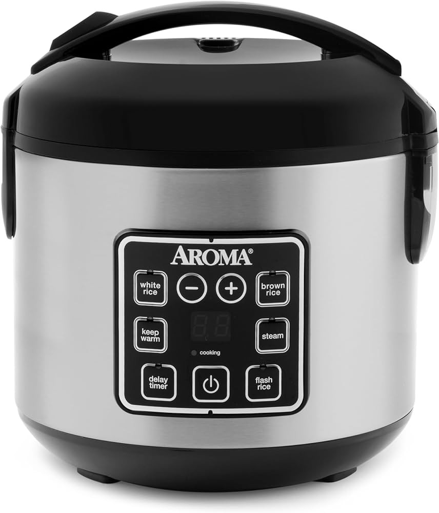 AROMA Digital Rice Cooker, 4-Cup (Uncooked) / 8-Cup (Cooked), Steamer, Grain Cooker, Multicooker,... | Amazon (US)
