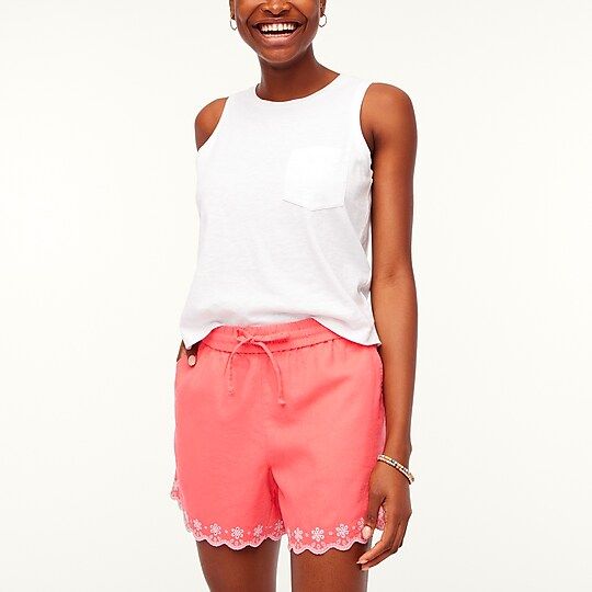 Embroidered drawstring short | J.Crew Factory