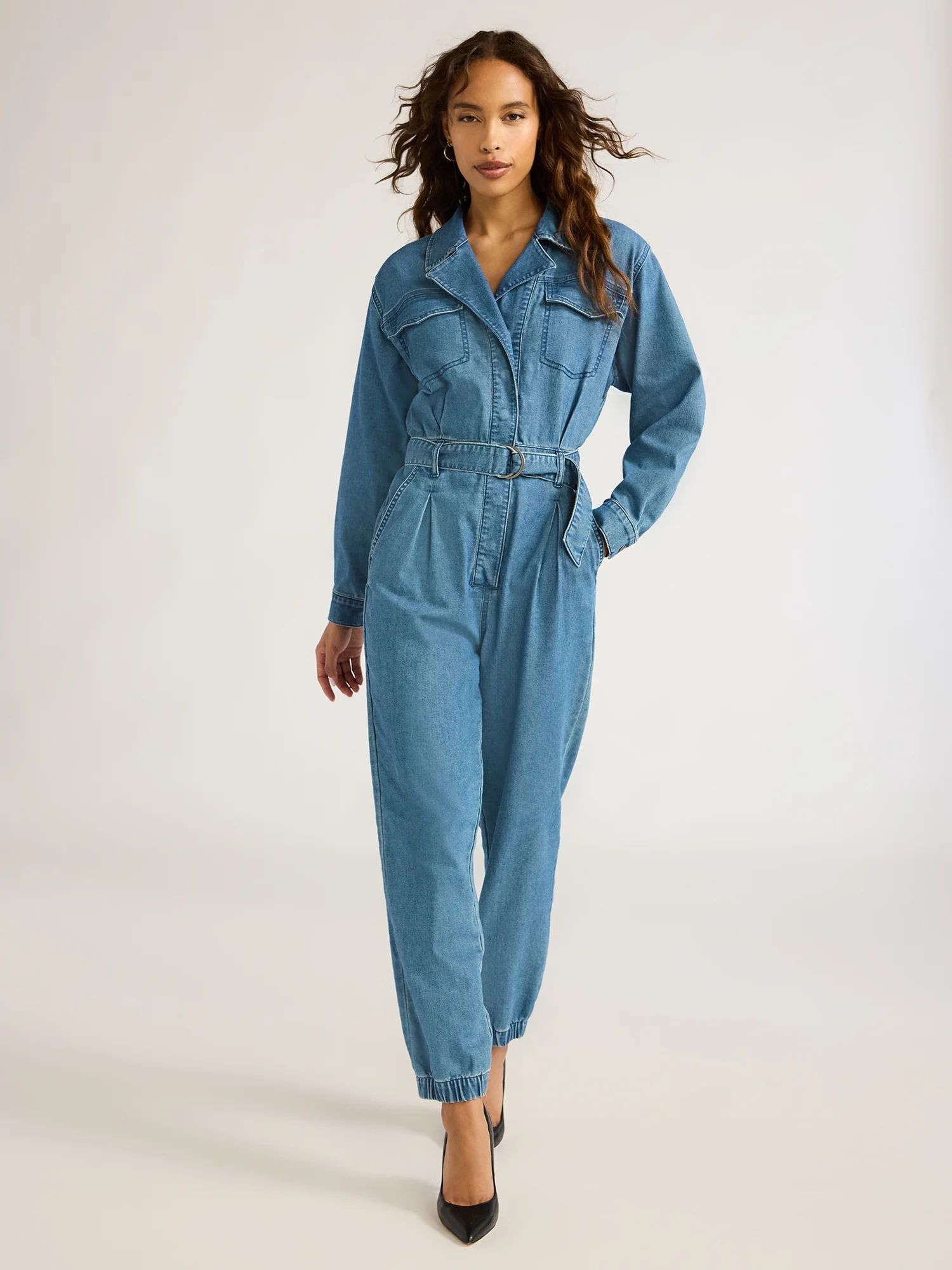 Sofia Jeans Women's Utility Jumpsuit - Walmart.com | Walmart (US)