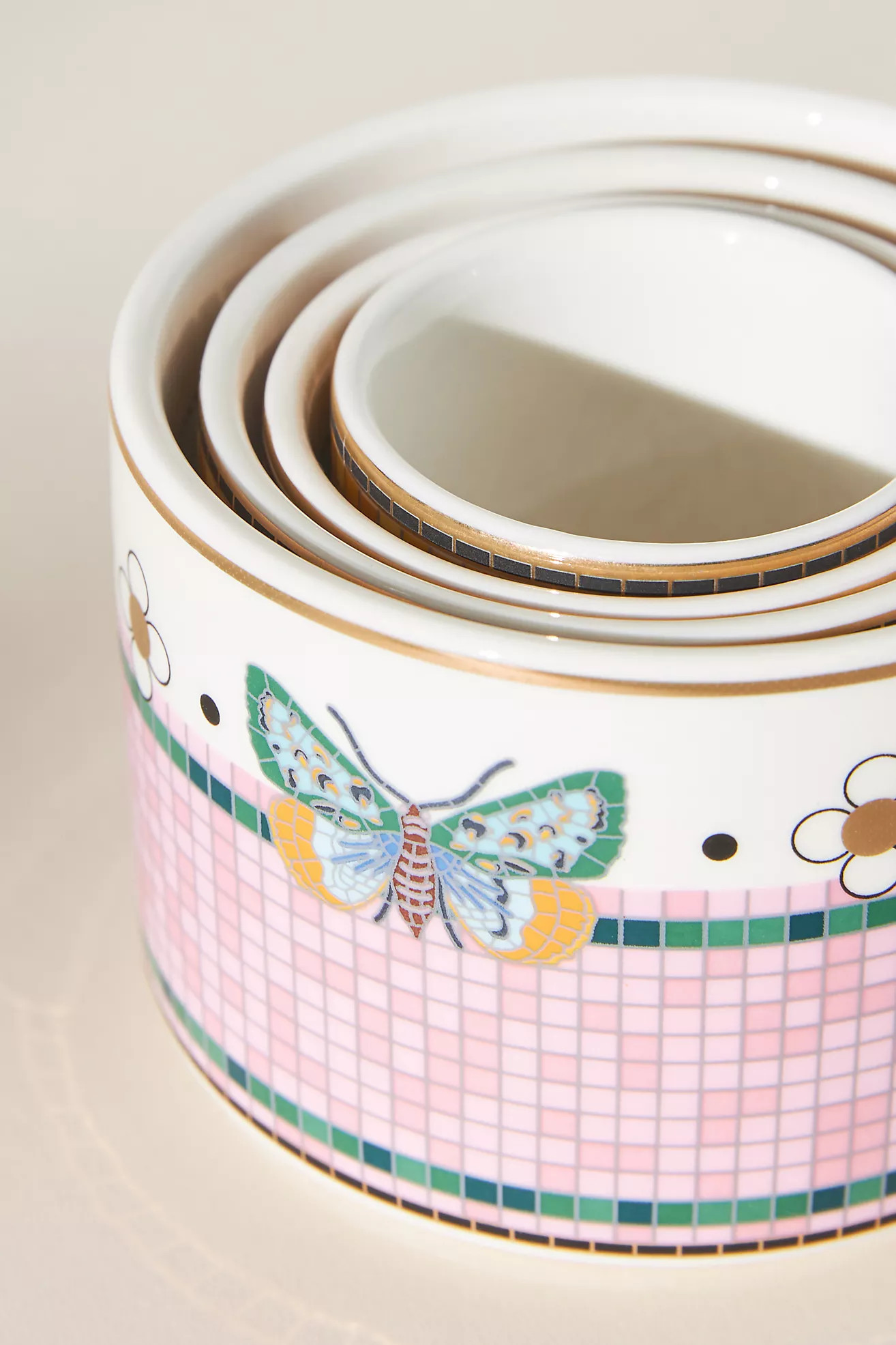 Bistro Garden Tile Measuring Cups, Set of 4 | Anthropologie (US)