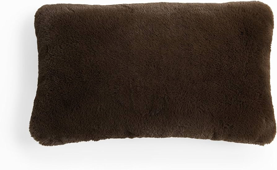 UnHide Squish Lumbar Pillow - Faux Fur Pillow - Extra Soft Throw Pillow - Rectangular Shaped, Pol... | Amazon (US)