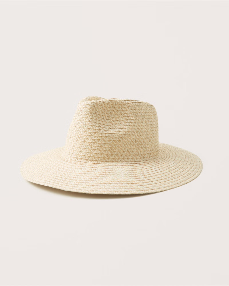 Women's Straw Panama Hat | Women's The A&F Getaway Shop | Abercrombie.com | Abercrombie & Fitch (US)