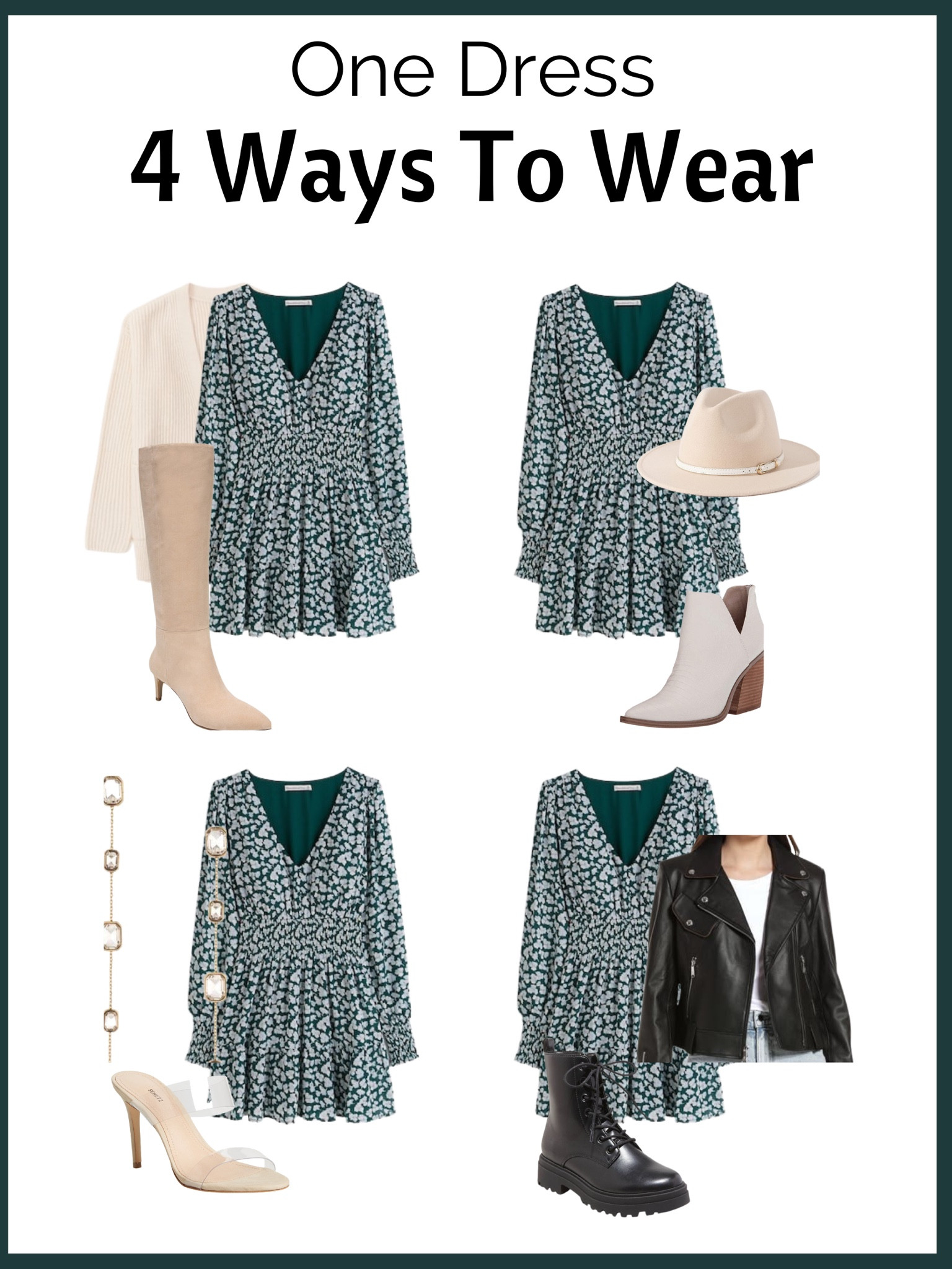 Dress 25% off for the LTK Fall sale 
One dress : 4 ways to wear 









Fall dress , wedding guest dress , fall outfits , Abercrombie , #ltkshoecrush 
#ltkwedding 

#LTKSeasonal #LTKsalealert #LTKSale