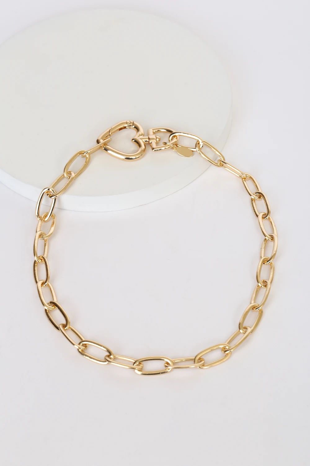 Two of Hearts 14KT Gold Chain Necklace | Lulus (US)
