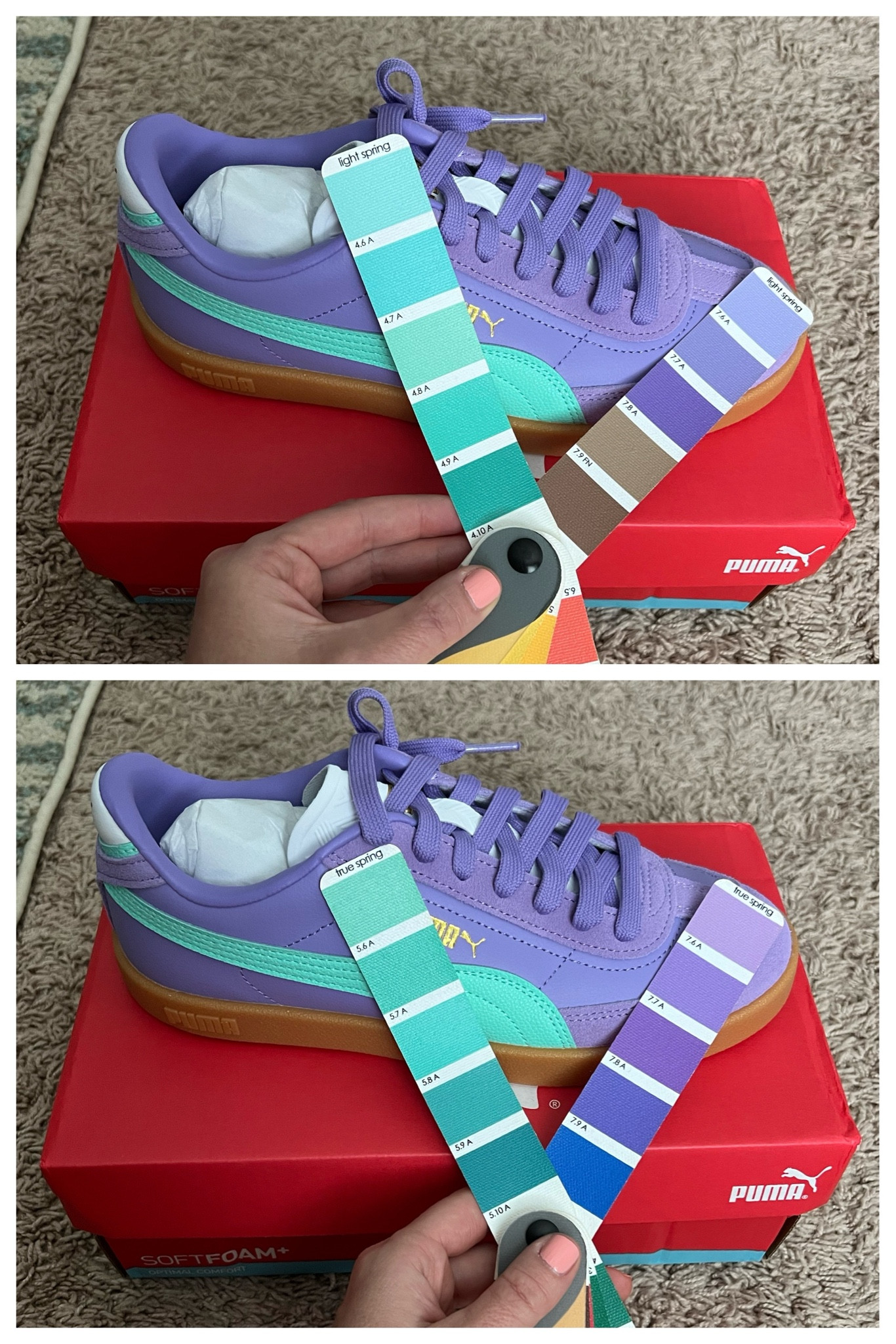 Puma Sneakers for Springs!

Best for Light Springs but also works for True/Warm Springs & Light Summers who don’t mind a gum-sole. 

#createdcolorful #createdcolorfulspring #hocspring #tcispring #pcaspring #lightspring #warmspring #truespring #brightspring #clearspring #paintboxspring #bluespring

#LTKSaleAlert #LTKFindsUnder100 #LTKShoeCrush
