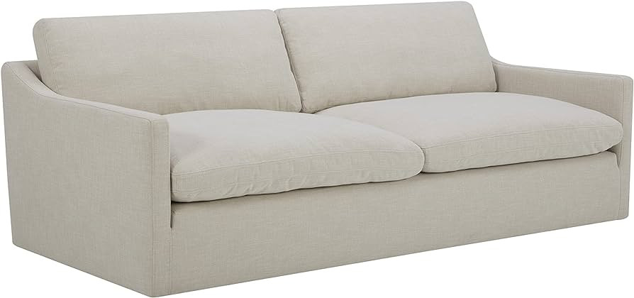 Amazon Brand - Stone & Beam Rustin Contemporary Deep Seated Sofa Couch, 89"W, Cream | Amazon (US)