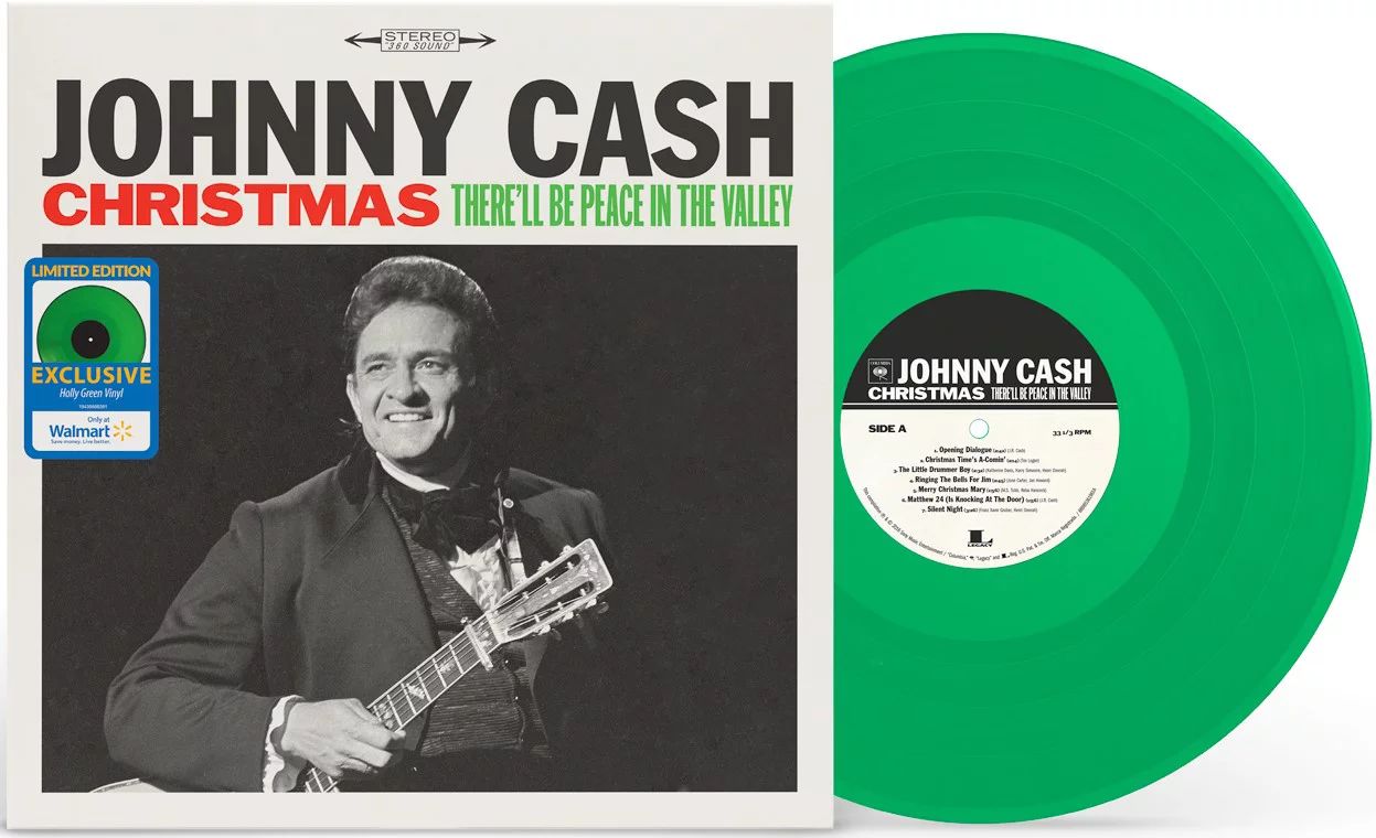 Johnny Cash - Christmas: There'll Be Peace In The Valley (Walmart Exclusive) - Vinyl [Exclusive] | Walmart (US)