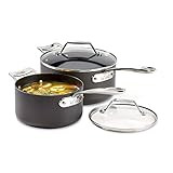 All-Clad Essentials Hard Anodized Nonstick 4 Piece Sauce Pan Set 2.5, 4 Quart Pots and Pans, Cookwar | Amazon (US)