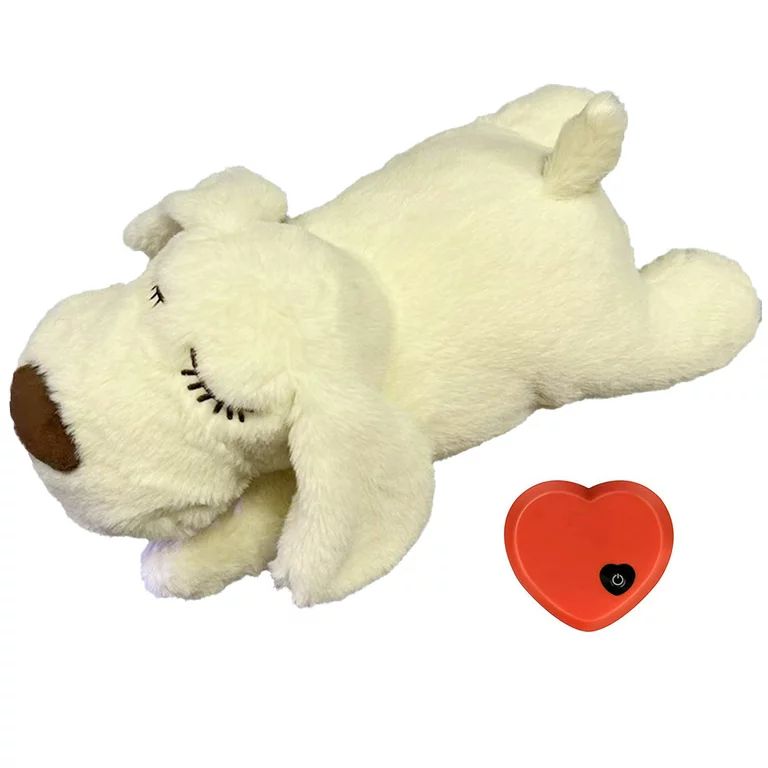 Smrinog Cute Heartbeat Pet Toy Plush Puppy Training Comfortable Snuggle Sleep Doll Toys - Walmart... | Walmart (US)