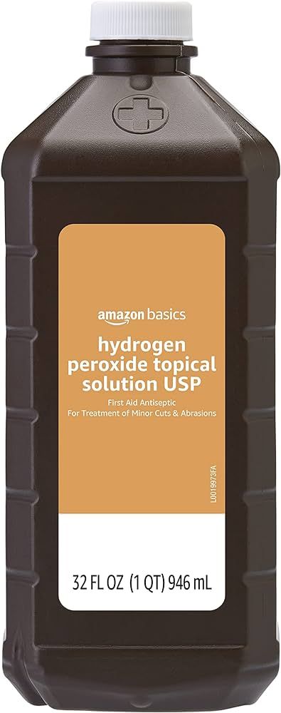 Amazon Basics Hydrogen Peroxide Topical Solution USP, 32 Fl Oz, Pack of 1 | Amazon (US)