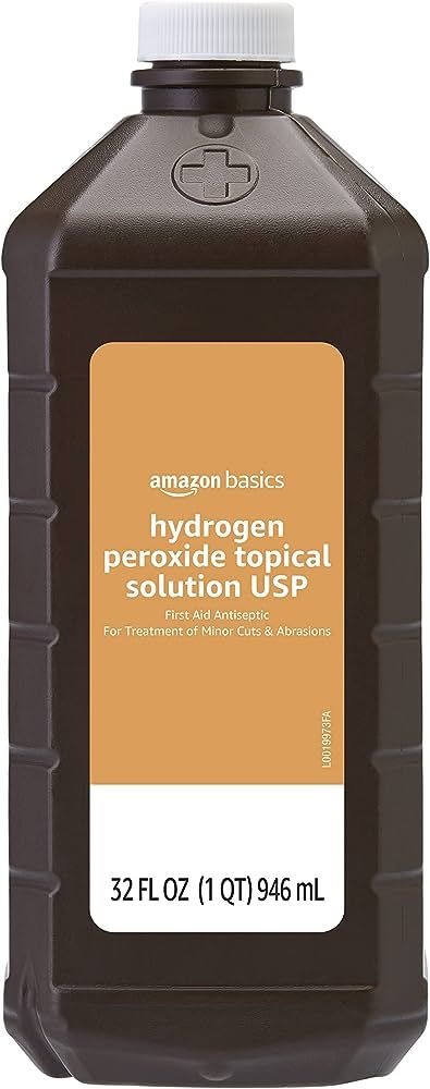 Amazon Basics Hydrogen Peroxide Topical Solution USP, 32 Fl Oz, Pack of 1 | Amazon (US)
