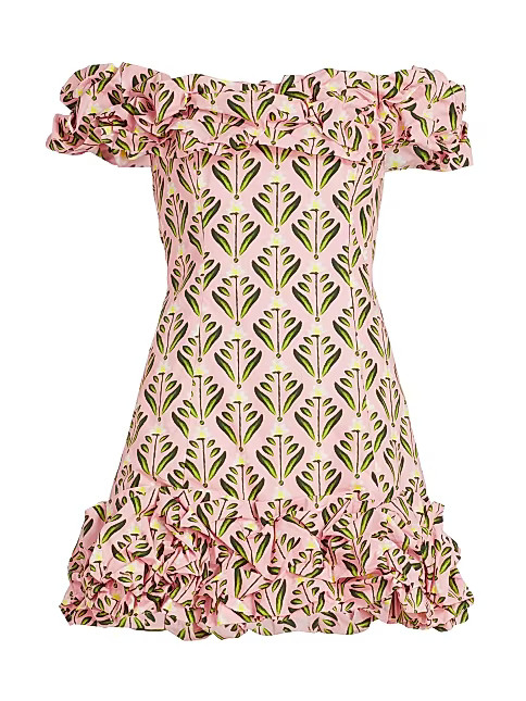 Jardin Margarita Off-The-Shoulder Minidress | Saks Fifth Avenue