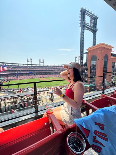 📍St. Louis, Missouri @ cardinals game 

This top is from years ago from forever 21 back in the day! They still have some decent stuff on there. Shorts are H&M but also from a few years ago, I tend to drift towards abercrombies more these days  

#LTKtravel