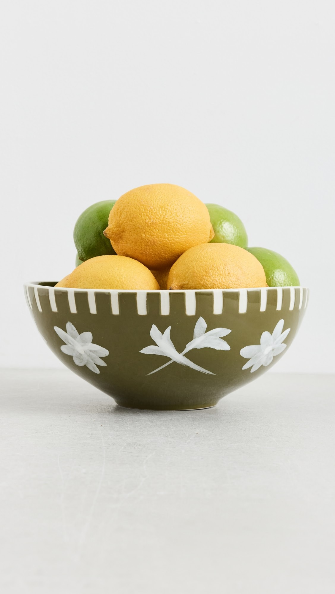 Handpainted Green Flower Bowl | Shopbop