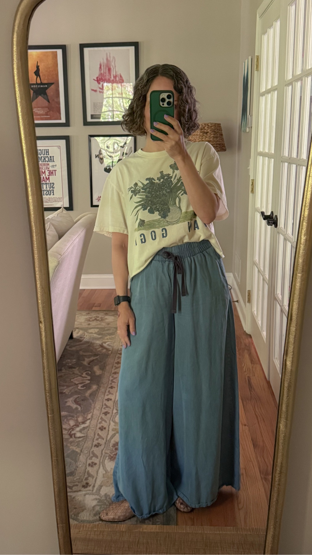 Nice spring day casual outfit ~ floral t shirt, wide leg pants and Dolce Vita jam jelly flats.

#LTKdayinmylife #LTKSeasonal #LTKOver40