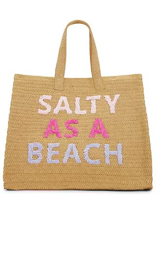 Salty As A Beach Tote in Sand & Pink Rainbow | Revolve Clothing (Global)
