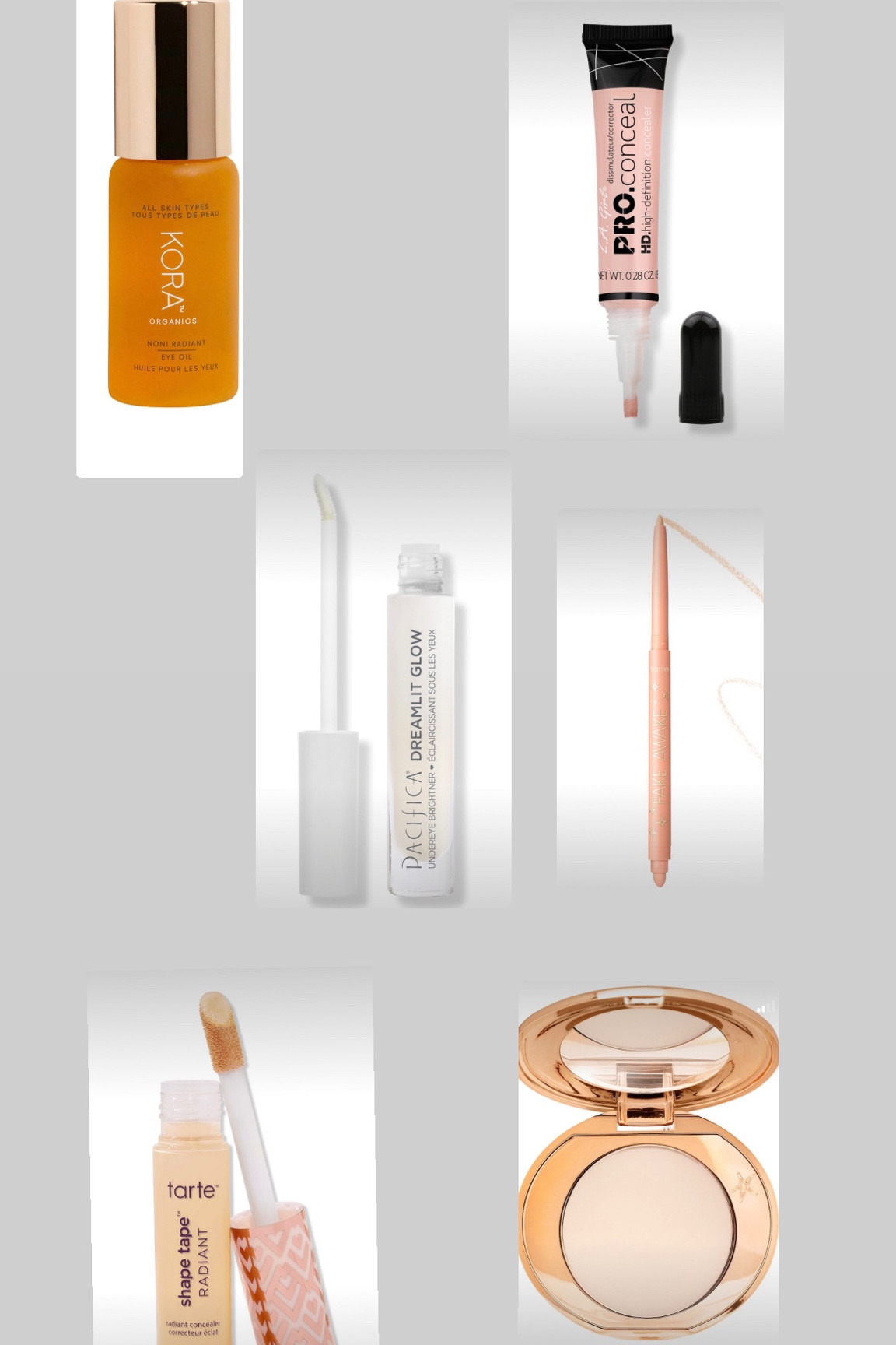 Under eye makeup routine 