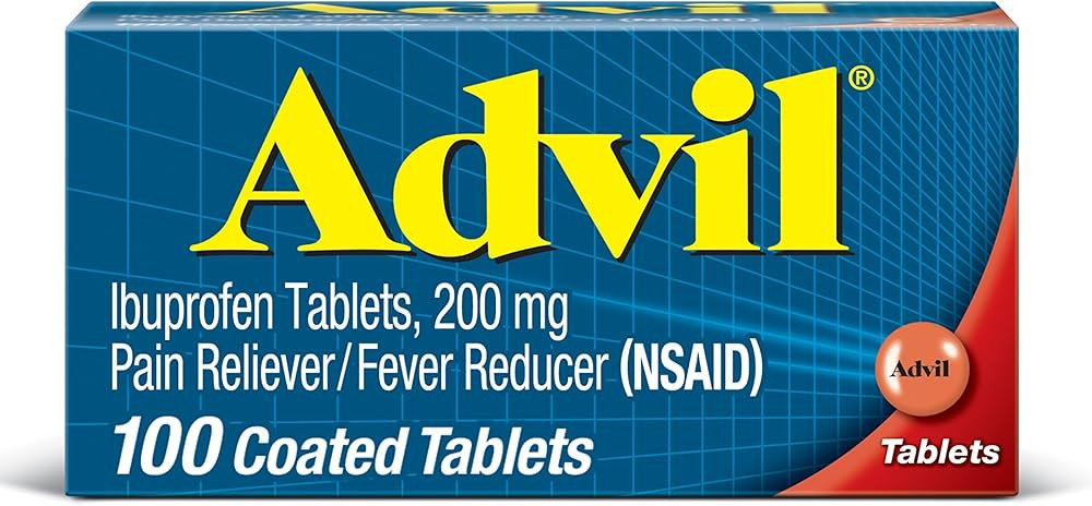 Advil Pain Reliever and Fever Reducer, Pain Relief Medicine with Ibuprofen 200mg for Headache, Ba... | Amazon (US)