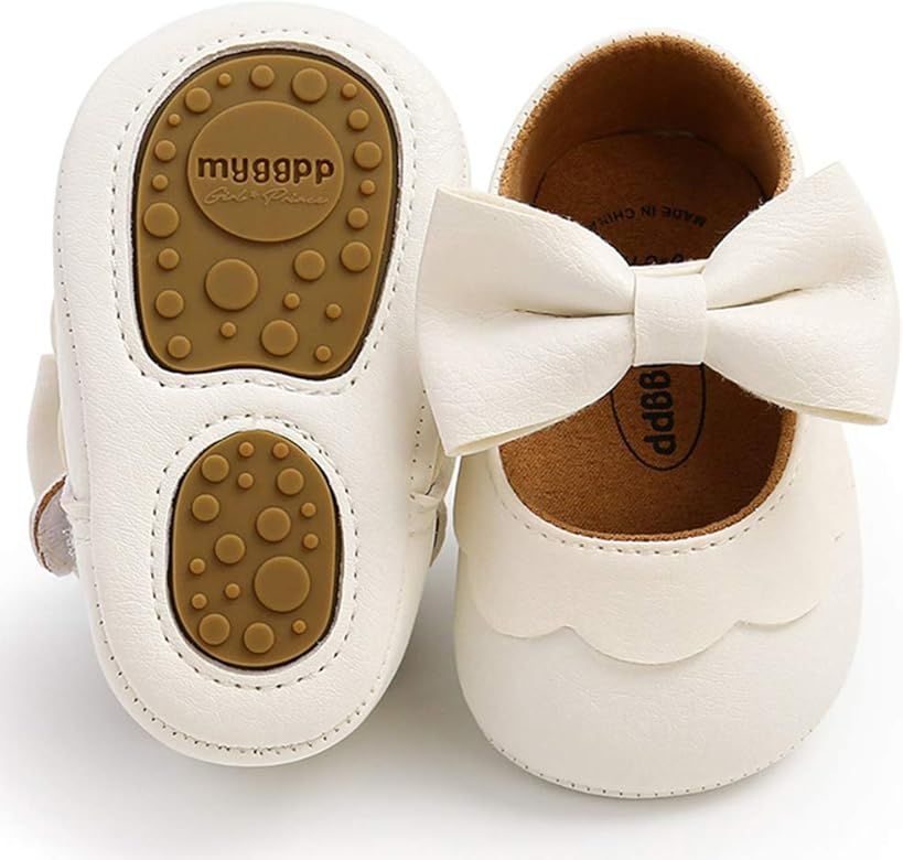 TIMATEGO Baby Girl Mary Jane Flats Shoes Non Slip Soft Sole Infant Toddler First Walker Wedding P... | Amazon (US)