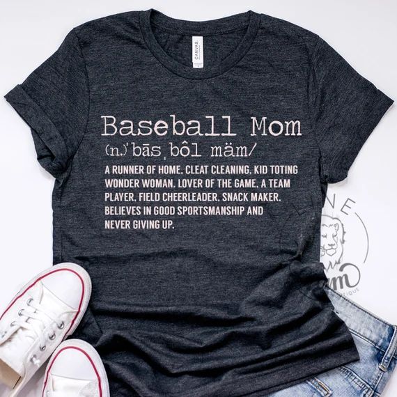 baseball mom shirt, baseball tank top, baseball shirt, custom baseball shirt, distressed baseball... | Etsy (US)