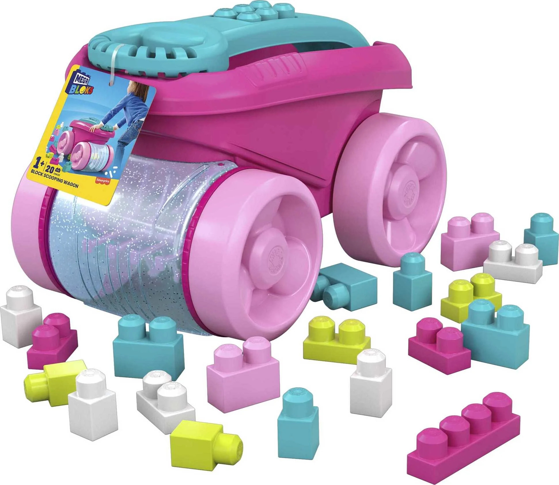 MEGA BLOKS First Builders Block Scooping Wagon - Walmart.com | Walmart (US)