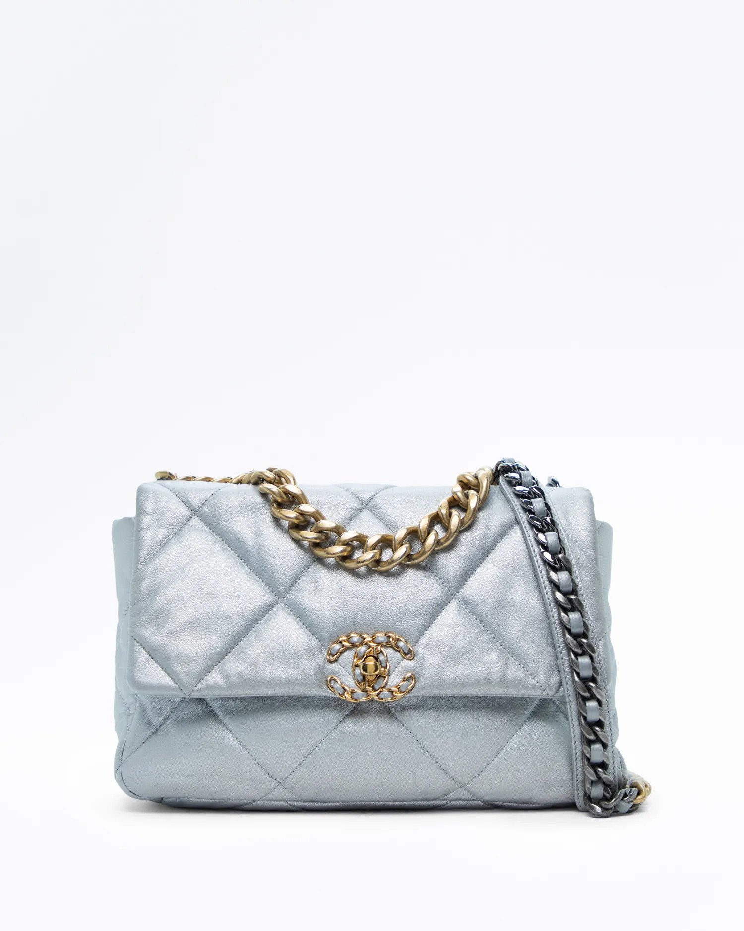 Lambskin Chanel 19 Large Flap Bag | Vivrelle