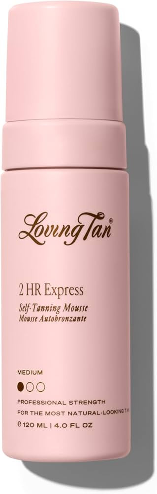 Loving Tan 2 HR Express Mousse, Medium - Streak Free, Natural looking, Professional Strength Sunl... | Amazon (UK)