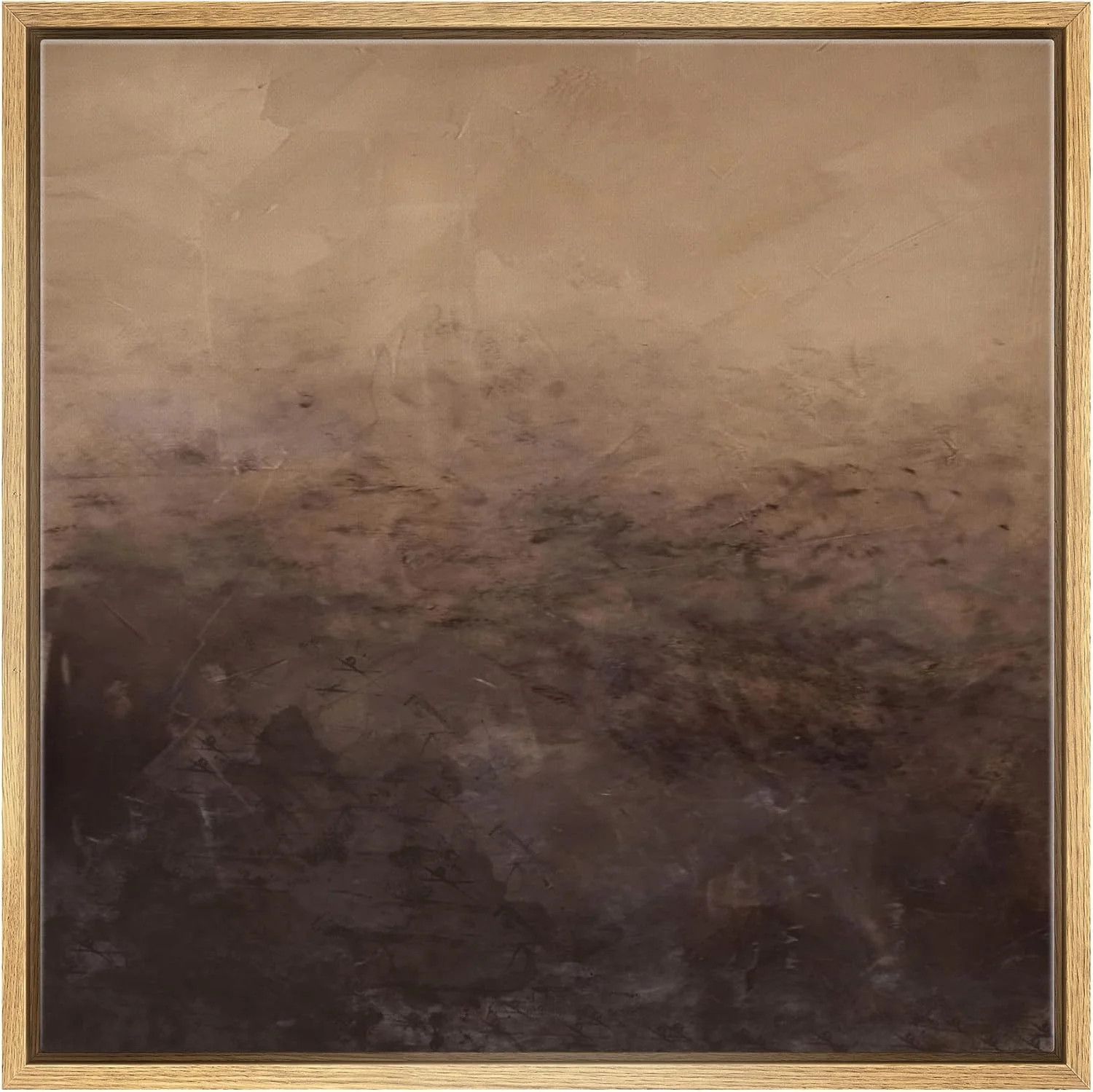 Asdg12s- Canvas Print Wall Art Moody Brown Abstract Landscape Illustrations Modern Art Decorative... | Walmart (US)