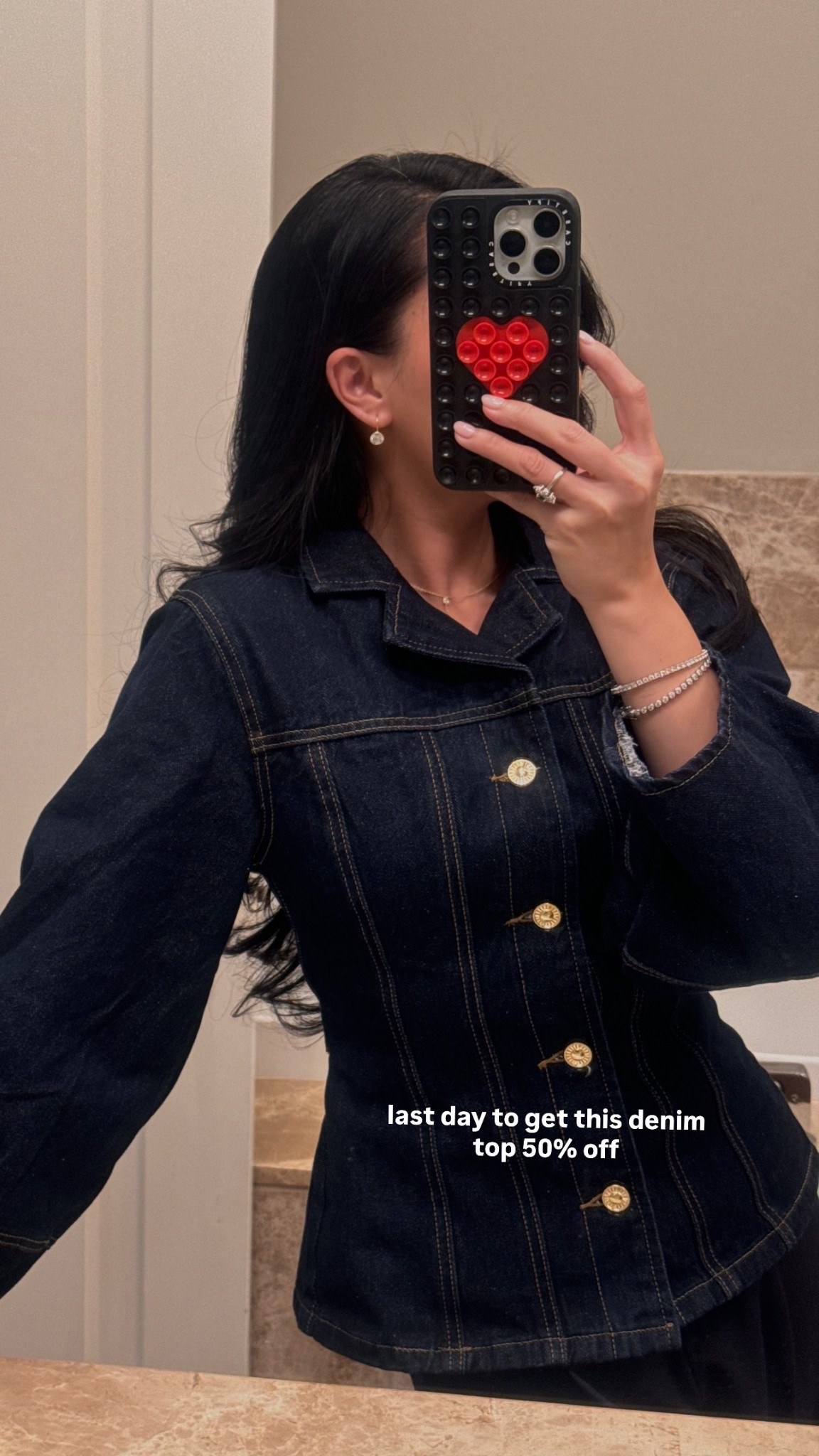 Last day to get this denim top 50% off. I love the balloon sleeve on this + it cinches in at the waist which makes this so flattering and an elevated denim top

#LTKootd #LTKSeasonal #LTKSaleAlert