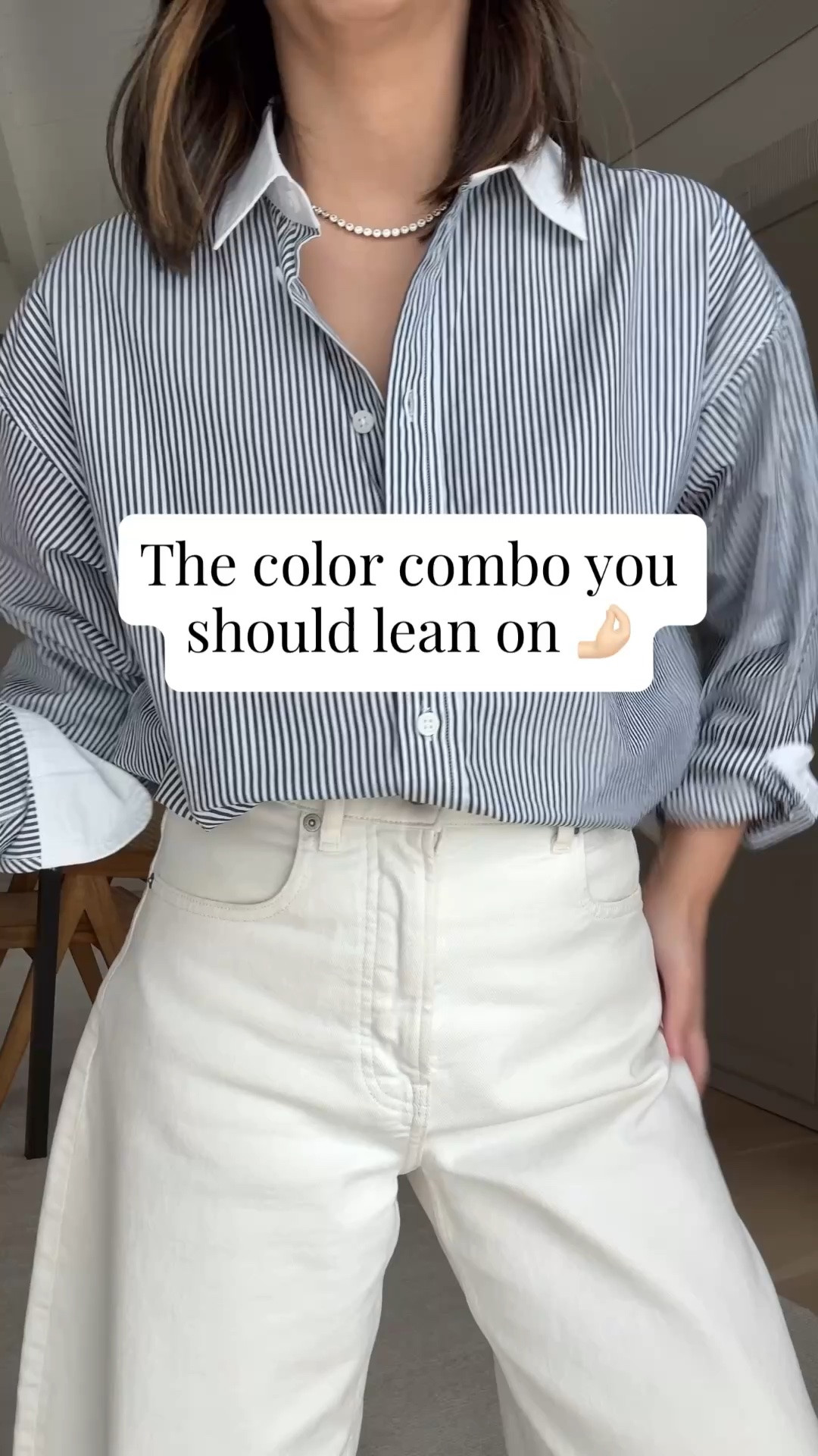 The color combo you should lean on - so effortless and elevated. Navy, cream, cognac, white 

J.crew shirt 4 old. Linked similar. 
Everlane curve jeans 26 - cut hems
Staud flats 35
DeMellier bag medium
Dorsey James necklace 15”
Electric Picks Bentley earrings

#LTKgrwm #LTKmomlife #LTKPetite
