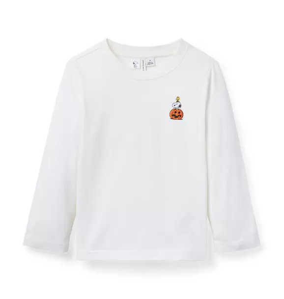 Peanuts Snoopy Pumpkin Embroidered  Tee | Janie and Jack