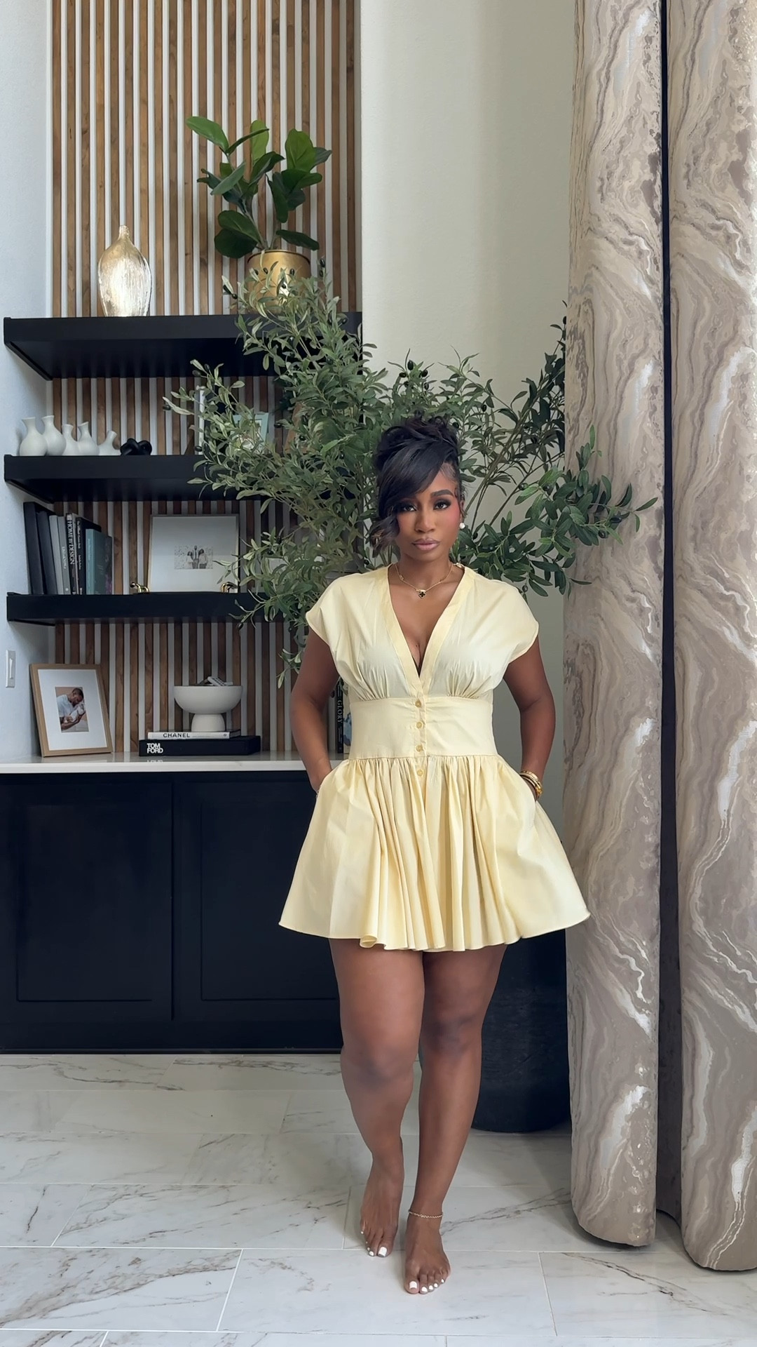 yellow spring dresses. mini dress! 

#LTKspringtrends #LTKMidsize #LTKootd