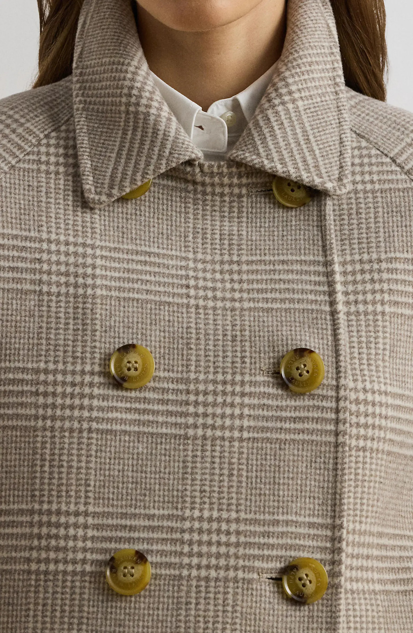 Lauren Ralph Lauren Double Breasted Wool Blend Crop Coat | Nordstrom | Nordstrom