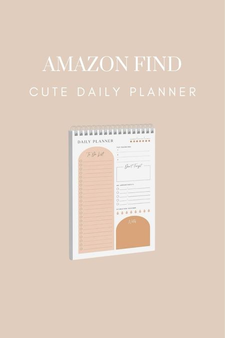 Cute daily planner from Amazon - $10. Meal planner. 

#LTKhome