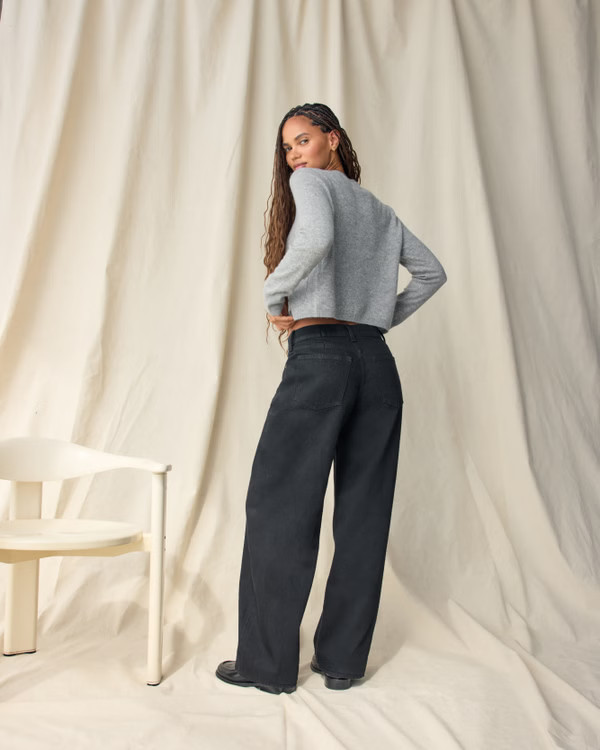 Women's Curve Love Low Rise Ultra Loose Jean | Women's Bottoms | Abercrombie.com | Abercrombie & Fitch (US)