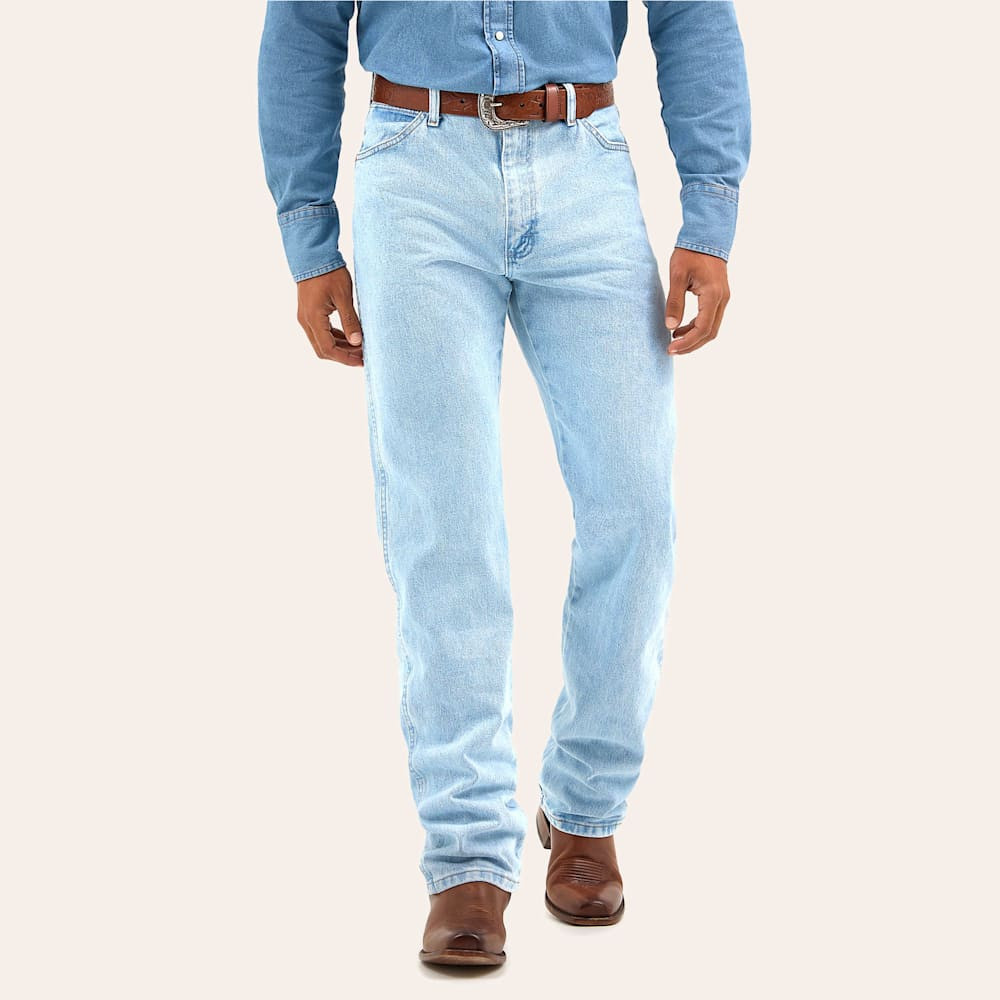 Wrangler Men's Cowboy Cut Bleach Wash Original Fit Straight Leg Jeans | Cavender's