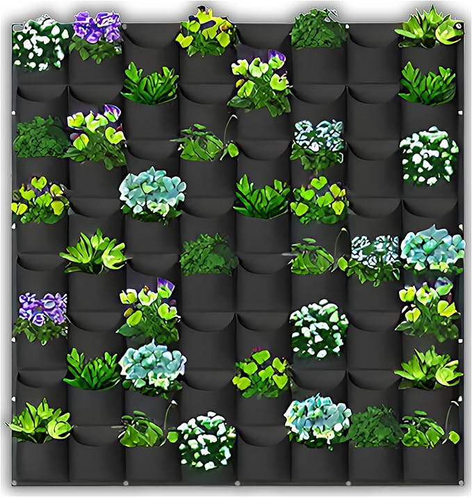 SunVara Vertical Wall Planter 64 Pockets Living Wall Garden | Amazon (US)