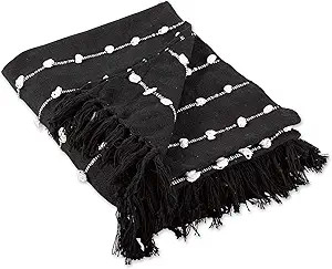 DII Woven Loop Throw Collection, 50x60, Black | Amazon (US)