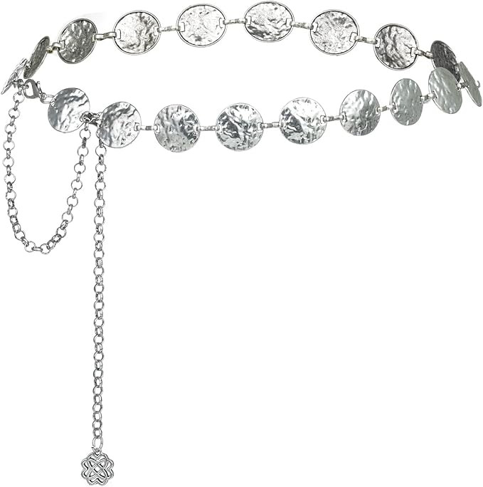 ILuvatar Luvatar Womens Metal Chain Dress Belt Hollow Out Daisy Sweater Belt Decorated Skinny Wai... | Amazon (US)