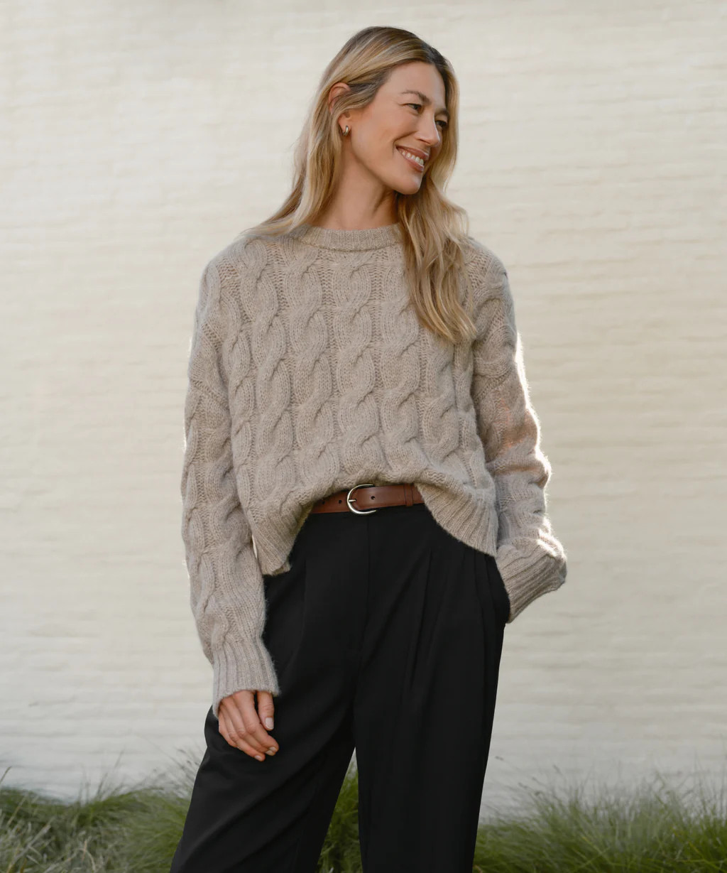 Cable Serena Crewneck | Jenni Kayne