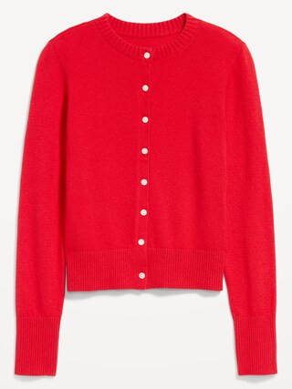 SoSoft Lite Cropped Crew-Neck Cardigan | Old Navy (US)