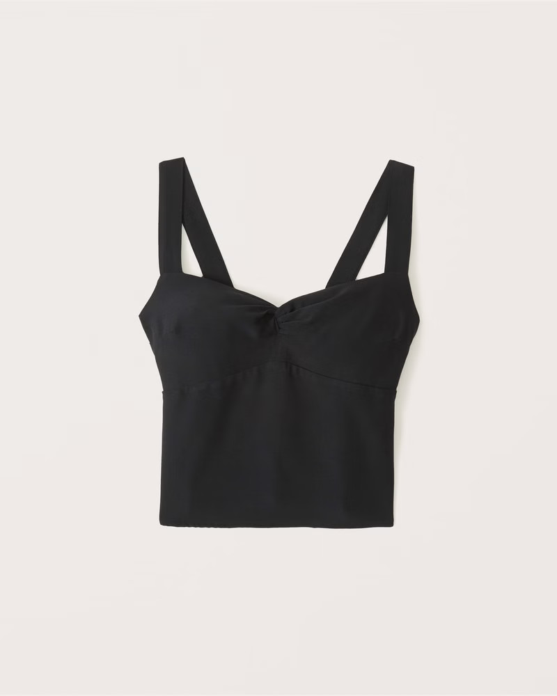 Twist-Front Wide Strap Cami | Abercrombie & Fitch (UK)