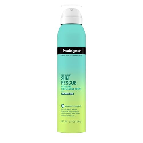 Neutrogena Sun Rescue After Sun Rehydrating Spray with Hyaluronic Acid, Vegan and Lightweight 48-Moisturizing Skin and Body Mist, Non-Comedogenic Hydration, 6.7 Oz | Amazon (US)