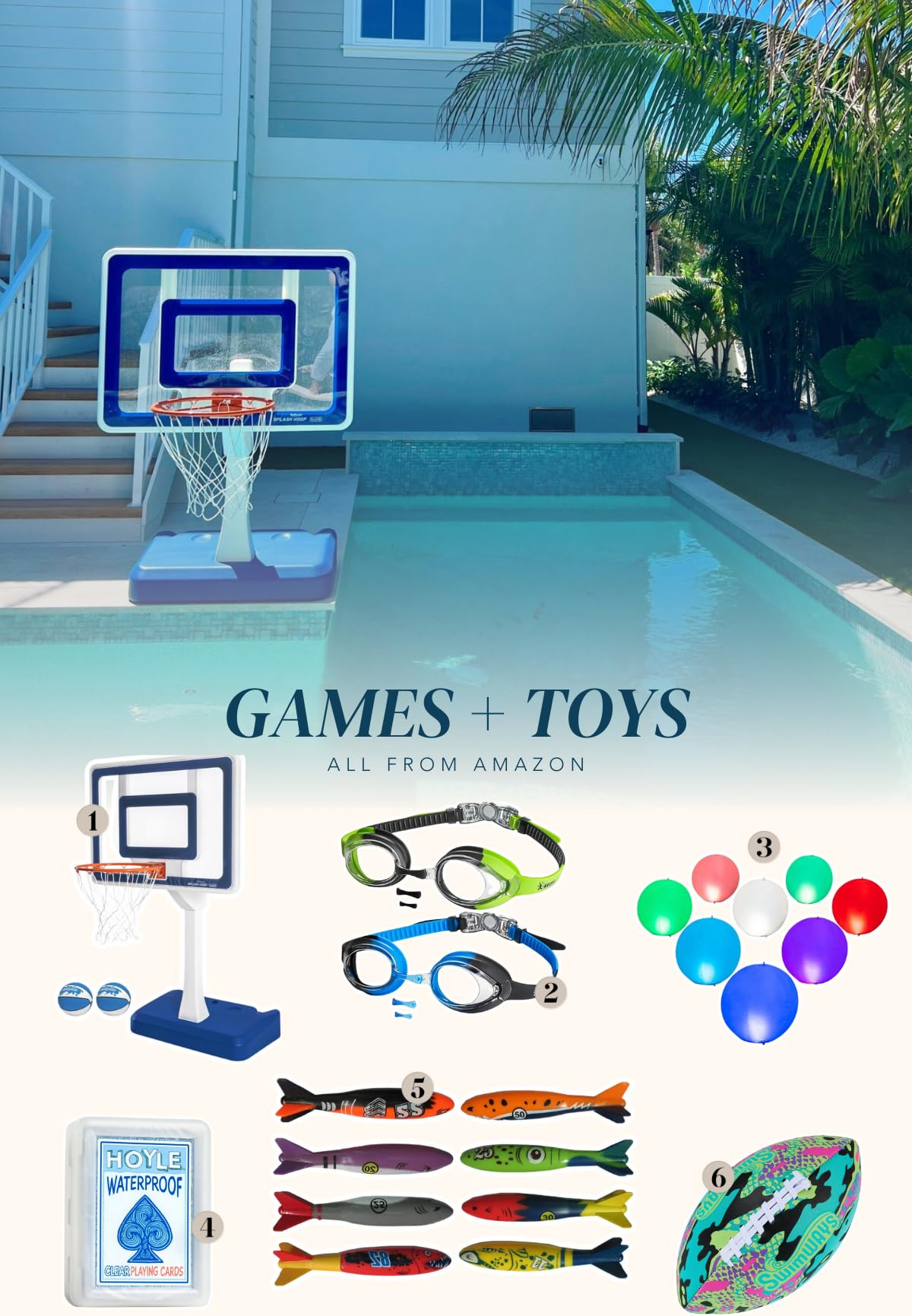 Our favorite games and toys for the pool!  

 #LTKSeasonal #LTKTravel #LTKFamily