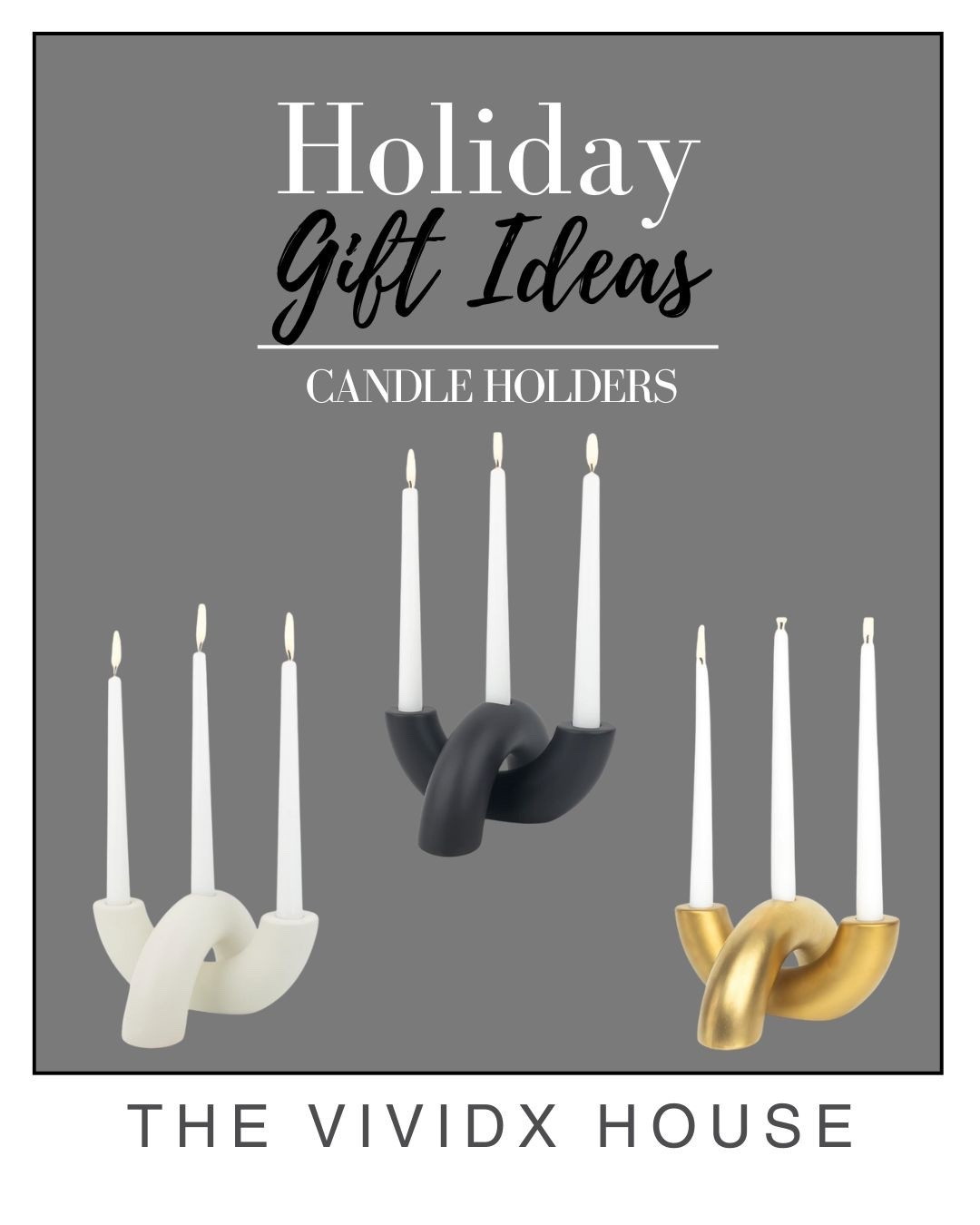 Light up your home with these modern candle holders 

#candleholders #giftguide #holidaygifts #christmasgifts 

#LTKGiftGuide #LTKHome #LTKHoliday