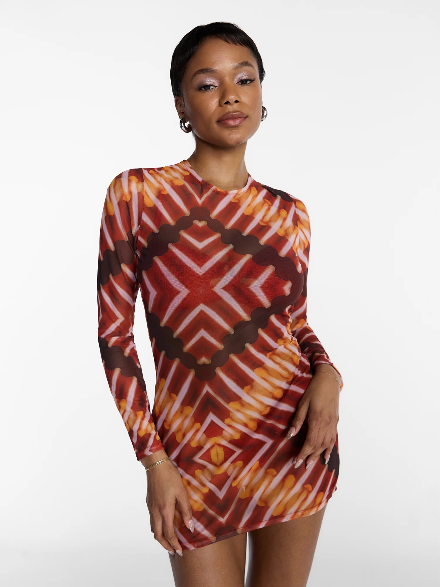 Hot Girl Summer by Megan Thee Stallion Women's and Women's Plus Thee Mesh Coverup Dress, Sizes XS... | Walmart (US)