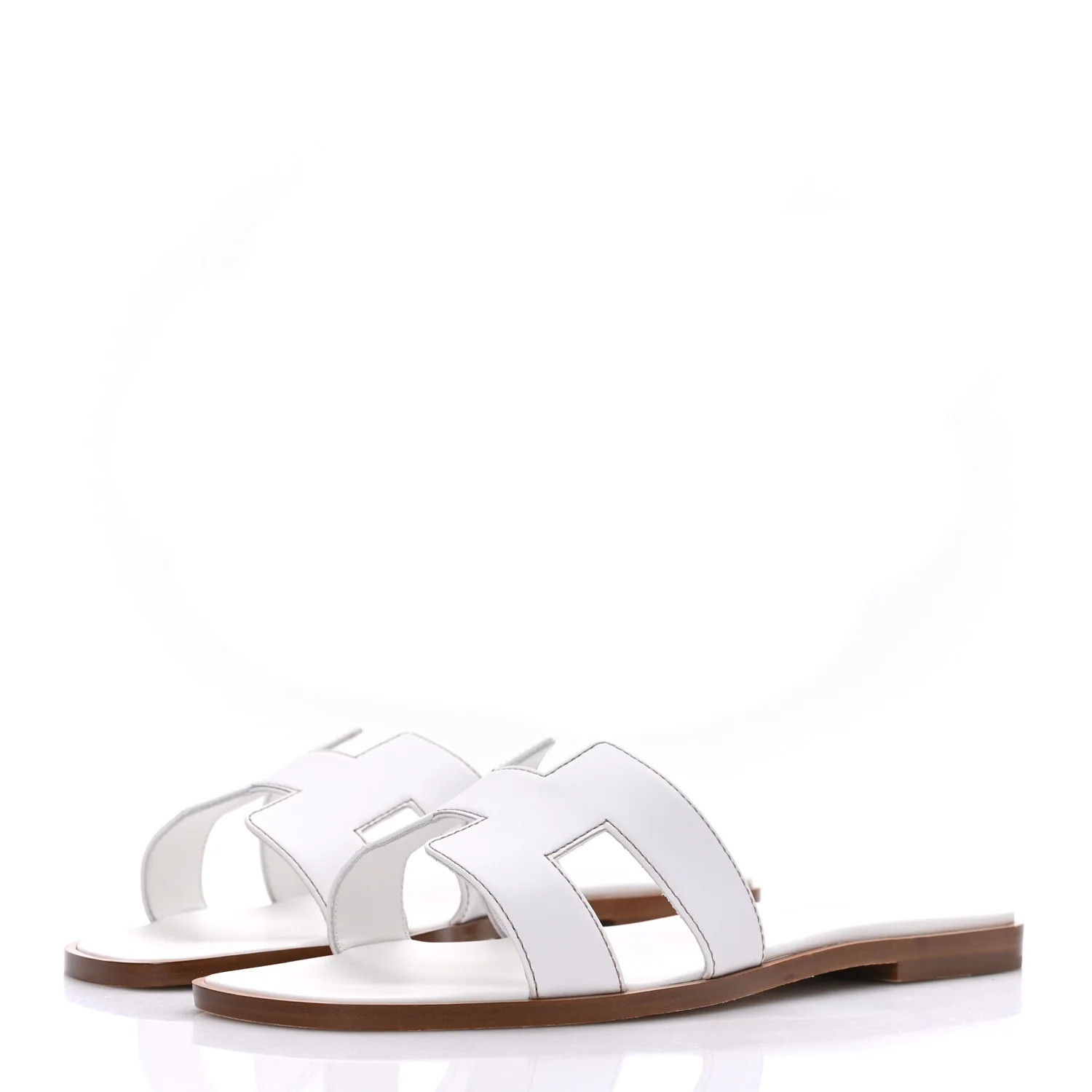 Box Calfskin Oran Sandals 37 White | FASHIONPHILE (US)