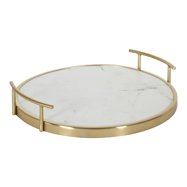 Kate and Laurel Marbury Round Metal Tray, Walmart Finds Walmart Deals Walmart Sales | Walmart (US)
