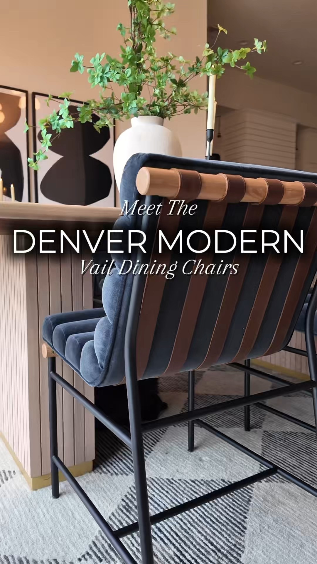 Meet the Vail dining chair from @denvermodern that’s not only sleek, sophisticated and full of style but also comfortable. The oak dowels and leather straps add just the right amount of modern vibes! #mydenvermodern 

#LTKU #LTKdayinmylife #LTKHome
