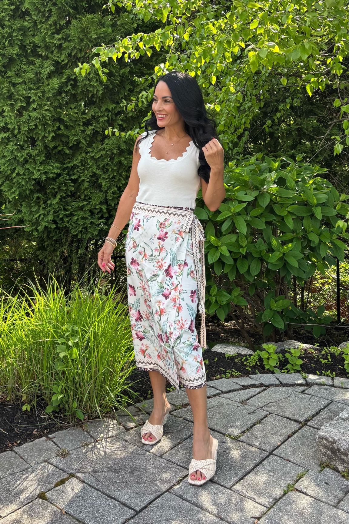 Amazon wrap skirt with an Amazon tank top and wedge sandals 


#LTKWorkwear #LTKOver40 #LTKootd
